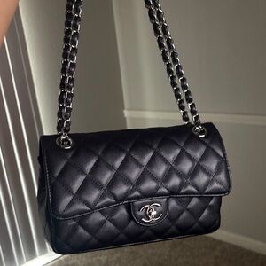 Chanel Classic Black Quilted Shoulder Bag